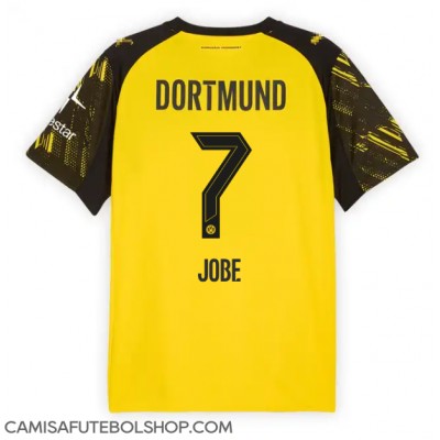 Camisa de time de futebol Borussia Dortmund Jobe Bellingham #7 Replicas 1º Equipamento 2025-26 Manga Curta Camisa de time de futebol Borussia Dortmund Jobe Bellingham #7 Replicas 1º Equipamento 2025-26 Manga Curta